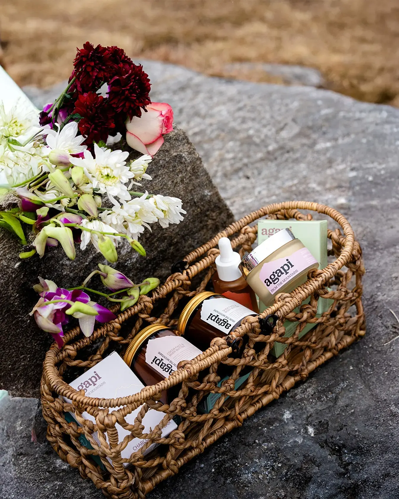 Professional skincare product shoot
